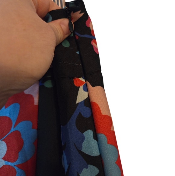 PatBO Mateyo Wide Leg Palazzo Floral Pants Size 2 - Picture 6 of 8